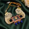 Kundan Meenakari Beads Necklace gold plated bridal necklace for women