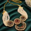 Gold Kundan Meenakari Necklace gold plated bridal necklace for women