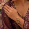 Designer Anti Tarnish Bangle with premium gold-plated finish for women