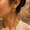 Unique Anti Tarnish Earring with premium gold-plated finish for women