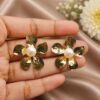Floral Anti Tarnish Earring | Elegant Gold Plated Jewelry for Women 5 Floral Anti Tarnish Earring with premium gold-plated finish for women