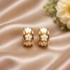 Anti Tarnish Mini Stud Earring with premium gold-plated finish for women