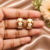 Anti Tarnish Mini Stud Earring with premium gold-plated finish for women