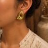 Designer Anti Tarnish Earring with premium gold-plated finish for women