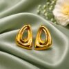 Designer Anti Tarnish Earring with premium gold-plated finish for women