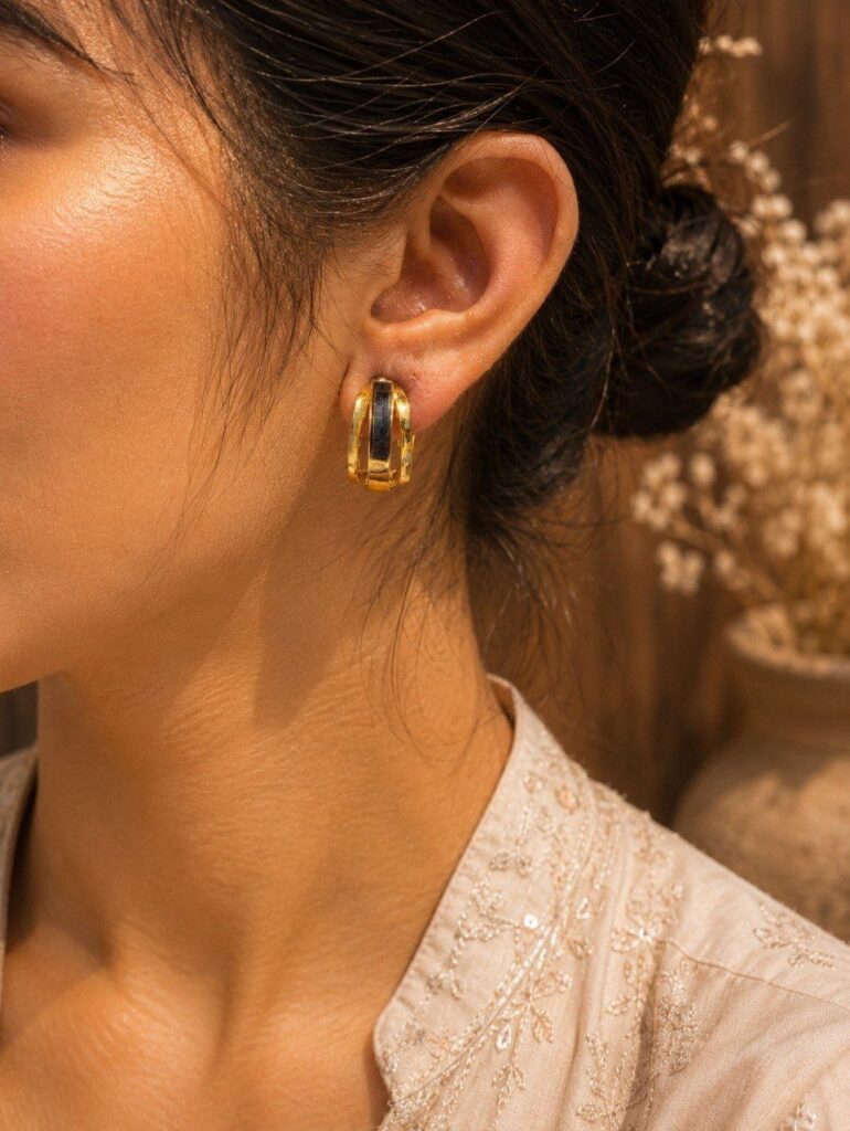 Beautiful Anti Tarnish Earring Premium Gold Plated Fashion Jewelry
