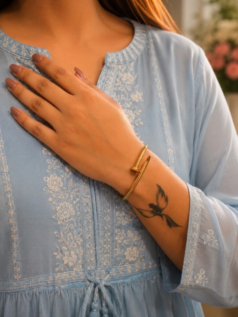 Anti Tarnish Bracelet Premium Gold Plated Bracelet for Traditional Wear
