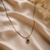 Anti Tarnish Square Necklace Gold Plated for Modern Look 3 Anti Tarnish Square Necklace with premium gold-plated finish for women
