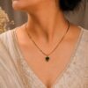Anti Tarnish Heart Chain Pendant with premium gold-plated finish for women