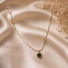 Anti Tarnish Heart Chain Pendant Premium Gold Plated Necklace for Women 3 Anti Tarnish Heart Chain Pendant with premium gold-plated finish for women