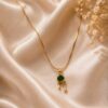 Anti Tarnish Chain Pendant Premium Gold Plated Necklace for Women 3 Anti Tarnish Chain Pendant with premium gold-plated finish for women