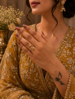 Anti Tarnish Rings Modern Statement Ring with Premium Finish