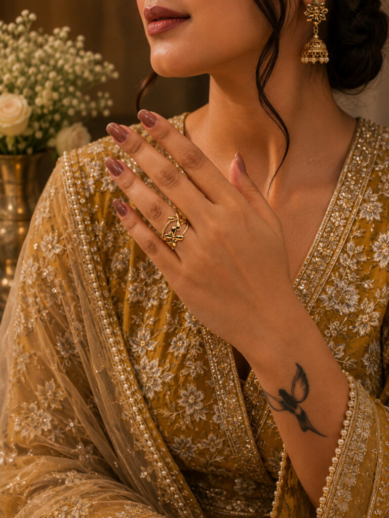 Anti Tarnish Rings Royal Looking Luxury Ring for Women