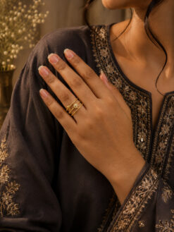 Anti Tarnish Rings Elegant Design Open Ring for Women
