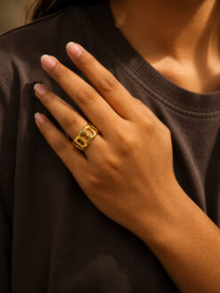 Anti Tarnish Rings Royal Looking Adjustable Finger Ring