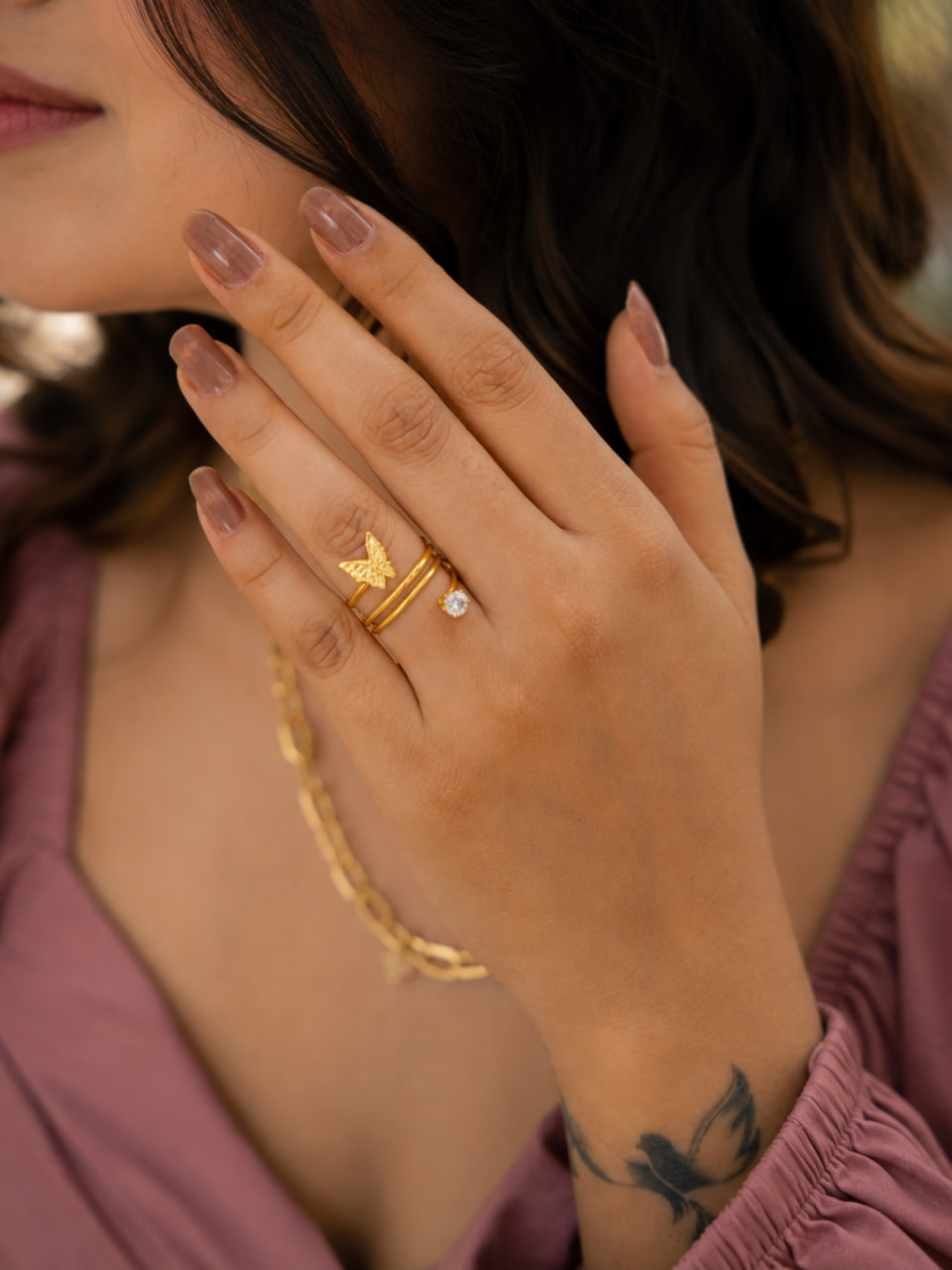 Anti Tarnish Rings Adjustable Daily Wear Ring for Women 1 Anti Tarnish Rings Adjustable Daily Wear Ring for Women