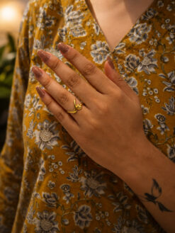 Anti Tarnish Rings Gold Plated Ring for Stylish Women