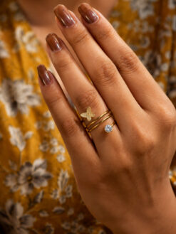 Anti Tarnish Rings Trendy Korean Style Ring for Women