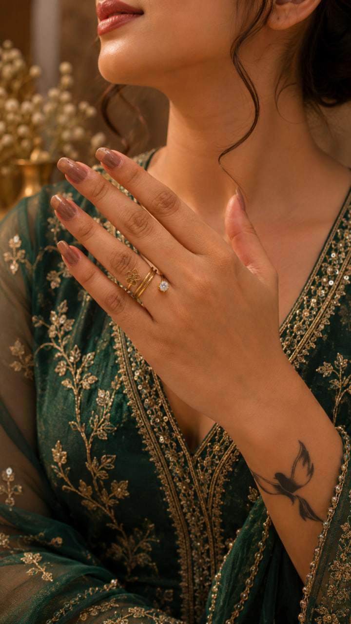 Anti Tarnish Rings Luxury Appearance Fashion Ring for Girls 1 Anti Tarnish Rings Luxury Appearance Fashion Ring for Girls