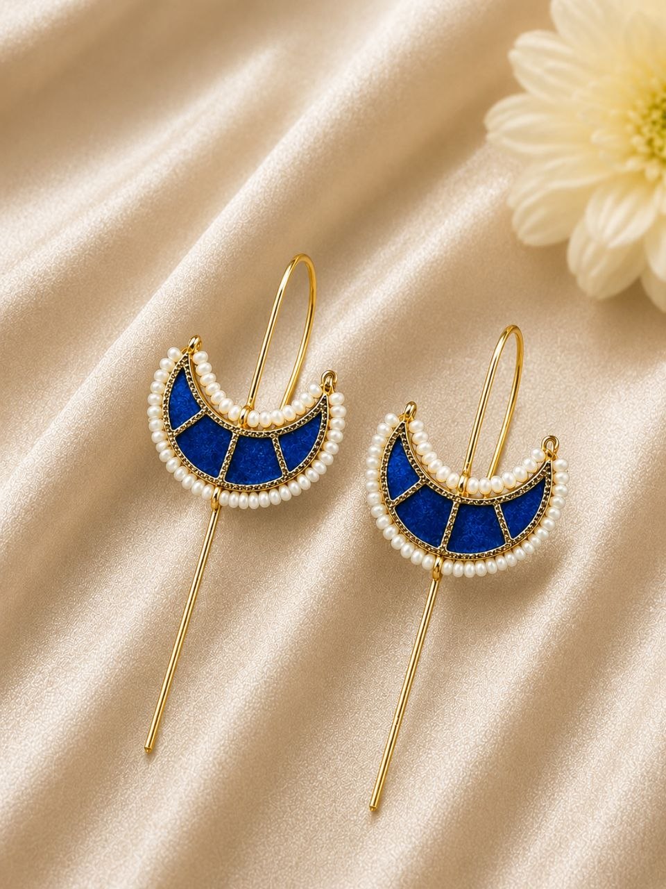 Gold Plated Half Moon Earcuff – Elegant Jewelry for Modern Looks 5 Gold Plated Half moon Earcuff elegant golden brass ear jewelry for women