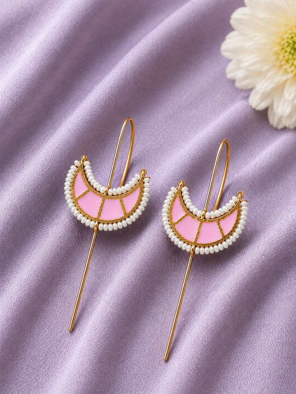 Gold Plated Half Moon Earcuff – Elegant Jewelry for Modern Looks 7 Gold Plated Half moon Earcuff elegant golden brass ear jewelry for women