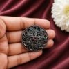 Elegant Floral Hair Accessories Oxidized Silver Hair Jewelry for Traditional Wear 16 Elegant Floral Hair Accessories with oxidized silver finish for women
