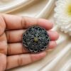 Elegant Floral Hair Accessories Oxidized Silver Hair Jewelry for Traditional Wear 17 Elegant Floral Hair Accessories with oxidized silver finish for women