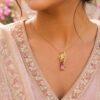 Anti Tarnish Beautiful Necklace with premium gold-plated finish for women