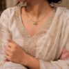 Anti Tarnish Chain Pendant with premium gold-plated finish for women