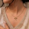 Anti Tarnish Chain Pendant Premium Gold Plated Pendant Necklace for Party Look 3 Anti Tarnish Chain Pendant with premium gold-plated finish for women