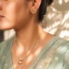 Anti Tarnish Heart Necklace Set Premium Gold Plated Jewelry Set for Women 4 Anti Tarnish Heart Necklace Set with premium gold-plated finish for women