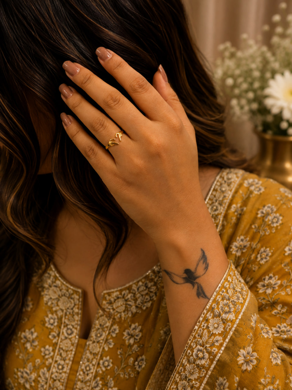 Anti Tarnish Rings Elegant Finger Ring for Anniversary 1 Anti Tarnish Rings Elegant Finger Ring for Anniversary