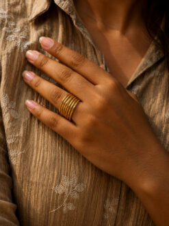 Anti Tarnish Rings Bridal Wear Contemporary Ring for Stylish Women