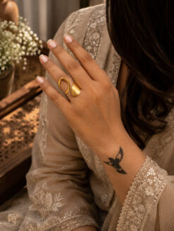 Anti Tarnish Rings Adjustable Designer Finger Ring for Women