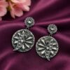 Unique Parrot Earring with oxidized silver finish for women