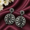 Unique Parrot Earring with oxidized silver finish for women