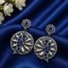 Unique Parrot Earring with oxidized silver finish for women