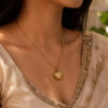 Anti Tarnish Heart Necklace with premium gold-plated finish for women