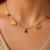 Anti Tarnish Elephant Necklace Premium Necklace for Traditional Wear 3 Anti Tarnish Elephant Necklace with premium gold-plated finish for women