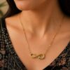 Anti Tarnish Snake Pendant Premium Gold Plated Necklace for Women 3 Anti Tarnish Snake Pendant with premium gold-plated finish for women