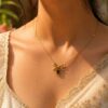 Anti Tarnish Chain Pendant with premium gold-plated finish for women