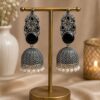 Traditional Jhumka Earring Oxidized Silver Ethnic Design for Beautiful Look 14 Traditional Jhumka Earring with oxidized silver finish for women