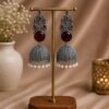 Traditional Jhumka Earring Oxidized Silver Ethnic Design for Beautiful Look 12 Traditional Jhumka Earring with oxidized silver finish for women