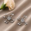 Designer Silver Earring with elegant silver finish for women