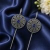 Ethnic Silver Earcuff with oxidized silver finish for women