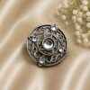 Vintage Adjustable Ring Elegant Antique Statement Ring for Party Look 10 Vintage Adjustable Ring with elegant antique finish for women