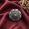 Designer Oxidised Floral Ring – Elegant Traditional Floral Jewelry