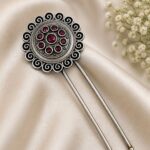 Elegant Flower Hair Accessories – Gorgeous Floral Styling for Beautiful Traditional Looks - "Red"
