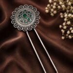 Elegant Flower Hair Accessories – Gorgeous Floral Styling for Beautiful Traditional Looks - "Green"