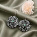 Ethnic Floral Earring – Stunning Traditional Design for Elegant Festive Styling - "MInt"